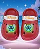 Yellow Bee Disney Lilo & Stitch Featuring Stitch LED Applique Detailed Perforated Slingback Clogs - Red