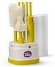 Absorbia Baby 6-in-1 Bottle Brush Set | Soft Silicone Bristles | BPA Free (Yellow)