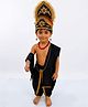BookMyCostume Ravan Fancy Dress Costume Set With Earring & Necklaces - Black & Golden