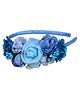 Tia Hair Accessories Floral applique Detailed Hair Band - Light Blue
