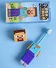 Mihar Essentials Mine Craft Kids Toothbrush With Soft Bristle - Blue