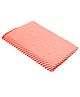 Wobbly Walk Newborn Baby Toddler Reversible Striped Blanket Large - Orange