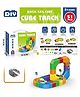 SANJARY DIY Cube Track Magic Rail Train Set, 51 Pcs,Educational Building Track Toy for Kids Multicolour