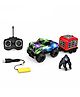 Sanjary Remote Control Animal Rescue Truck Toy with Trailer, Gorilla Figure, Rechargeable Battery and Fun Play Accessories color design may vary