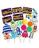 Party Propz Astronaut Photo Booth Props Multicolor - Pack of 21