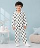 House of Raavi Cotton Woven Full Sleeves Bird Printed Coordinating Shirt & Pajama Night Suit - White