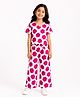 House of Raavi Cotton Woven Half Sleeves Floral Printed Coordinating Top & Pants Set - White