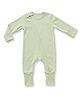 Cocoon Care Bamboo Knit Full Sleeves Solid Romper - Green