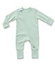 Cocoon Care Bamboo Knit Full Sleeves Solid Romper - Blue