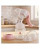 StarAndDaisy Manual Breast Pump for Baby Breastfeeding Hand Operated Breast Milk Pump with Soft Silicone Breast Shield Portable and Lightweight Breast Pump for Mothers Pink