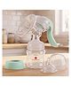 StarAndDaisy Manual Breast Pump for Baby Breastfeeding Hand Operated Breast Milk Pump with Soft Silicone Breast Shield Portable and Lightweight Breast Pump for Mothers Green