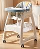 StarAndDaisy Premium Feeding Chair for Babies 6 Months to 3 Years High Chair for Baby with Premium Leather Cushion Blue Graffiti