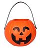 BookMyCostume Halloween Theme Pumpkin Basket Costume Accessory Set - Orange & Black