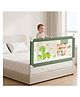 R for Rabbit Safari Bed Rail 6.5 FT, Foldable Bed Guard with Adjustable Height & Breathable Mesh for Kids (Dino Green)