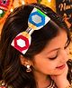 Little Tresses Navratri Theme Mirror Work Embellished Hair Band - White