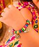 Little Tresses Navratri Theme Charm Embellished Beaded Bracelet - Multi Colour