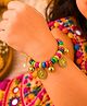 Little Tresses Navratri Theme Charm Embellished Beaded Bracelet - Multi Colour