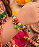 Little Tresses Navratri Theme Parrot Embellished Beaded Bracelet - Green