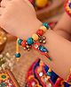 Little Tresses Navratri Theme Parrot Embellished Beaded Bracelet - Red