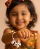 Little Tresses Navratri Theme Shell Embellished Beaded Bracelet - White