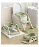 TINSY Potty Training Toilet Seat with Step Stool Ladder for Toddlers, PVC Cushioned Seat, Height Adjustable, Non-Slip Wide Step & Handles, Fits Most Standard & Elongated Toilets (Green)
