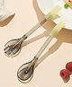 TINSY Premium Baby Spoon, Fork and Straw Set | Tritan Material | Toddler Feeding Utensils with Easy Grip Handles | Reusable Cutlery for Babies and Young Children | Grey