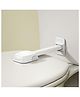 TINSY Child Safety Toilet Seat Lock for Kids, Baby Proof Toilet Seat Lock with Sliding Button, No Drill Adhesive Toilet Lid Lock, Easy Install Toilet Safety Lock (White)