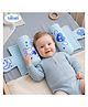Bubzii Premium Organic Adjsutable Pillow with Mustard seeds Newborn Head & Neck Support Anti Flat Head Pillow