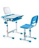 Alex Daisy Pluto Kids Height Adjustable Study Table & Chair - Blue