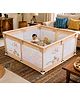 Kids Station Baby Playpen, Playpen for Babies & Toddlers, 180cm*150cm Large Baby Play Pen, Toddler Playpen for Apartment, Play Yard for Baby, Baby Activity Play Fence, Extra Large Baby Playard (Beige)