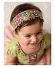 CHOKO Abstract Embroidered Mirror & Bead Embellished Headband - Multi Colour