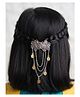 CHOKO Floral Designed & Sequin Embellished Alligator Hair Clip - Silver & Golden