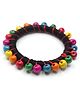 Pihoo Navaratri Theme Beads Embellished Bangle - Multi Colour