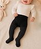 The Little Lookers Cotton Knit Glitter Embellished Stockings - Black