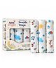 tutots 100% Cotton Muslin Baby Swaddle Set, Size-100cm x 100cm (39
