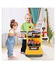 Elecart 48-Piece Kids Supermarket Checkout Counter Playset with Scanner, Cash Register & Play Money Pretend Grocery Store Shopping Role Play Toy with Grocery Accessories for Boys & Girls