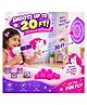 Elecart Unicorn Popper Rapid Fire Foam Ball Blaster Toy for Kids Soft Foam Ball Shooting Game with 10 Balls, 5 Target Cans & Bullseye Board, Unicorn Target Shooting Toy for Boys & Girls
