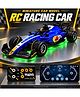 Elecart Mini RC Formula Racing Car 1:64 Scale Die-Cast Metal Alloy Remote Control Car with LED Lights, 2.4GHz Wireless Remote & 3-Speed Adjustable, USB Rechargeable (Pack 1 Random Colour)