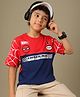 Kidsville Cotton Knit Marvel Featuring Half Sleeves Spiderman Theme Printed Tee - Red
