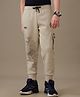 Kidsville Cotton Knit Dragon Ball Z Featuring Son Goku Printed Joggers - Beige