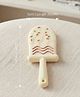 Babyden Silicone Cartoon Baby Teeth Grinding Toy Ice Cream Shape - Yellow