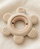 Babyden Food Grade Silicone Wodden Teether Round - Shape