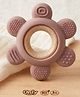 Babyden Food Grade Silicone Wodden Teether Round Shape - Pink