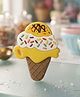 Babyden Silicone Cartoon Teeth Grinding Toy Icecream Shape - Yellow