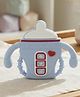 Babyden Silicone Cartoon Baby Teeth Grinding Toy Bottel Shape - Blue