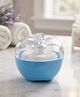 Babyden Apple Shape Powder Puff For Babies With Powder Storeage - blue
