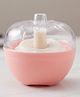 Babyden Apple Shape Powder Puff For Babies With Powder Storeage - pink