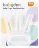 Babyden Silicone Finger Toothbrush Pack of 3 With Case - white