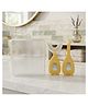 Babyden U Shaped Toothbrush for Kids, Food Grade Soft Silicone Brush Head, 360° - yellow