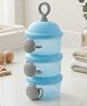Babyden 3 Layer Side Opening Multi-purpose Milk Powder & Food Storeage Container - blue